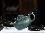 《云龍》宜興紫砂壺高級工藝美術師手工民國綠泡茶壺魚化龍茶具