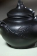 《雅竹》宜興紫砂壺工藝美術師手工嫣紅朱泥還原燒泡茶壺茶具創新壺