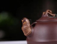 《君子竹》宜興紫砂壺工藝美術(shù)師手工紫泥泡茶壺茶具