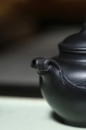 《雅竹》宜興紫砂壺工藝美術師手工嫣紅朱泥還原燒泡茶壺茶具創新壺