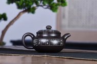 《仿古》宜興黑料中國(guó)工藝美術(shù)大師手工紫砂壺泡茶壺茶具仿古